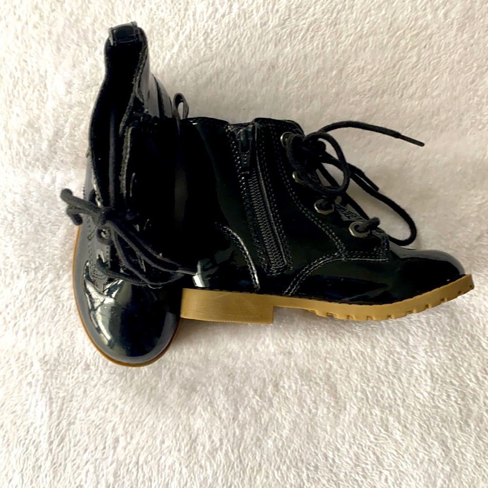 Patent Leather Toddler Girl Boots